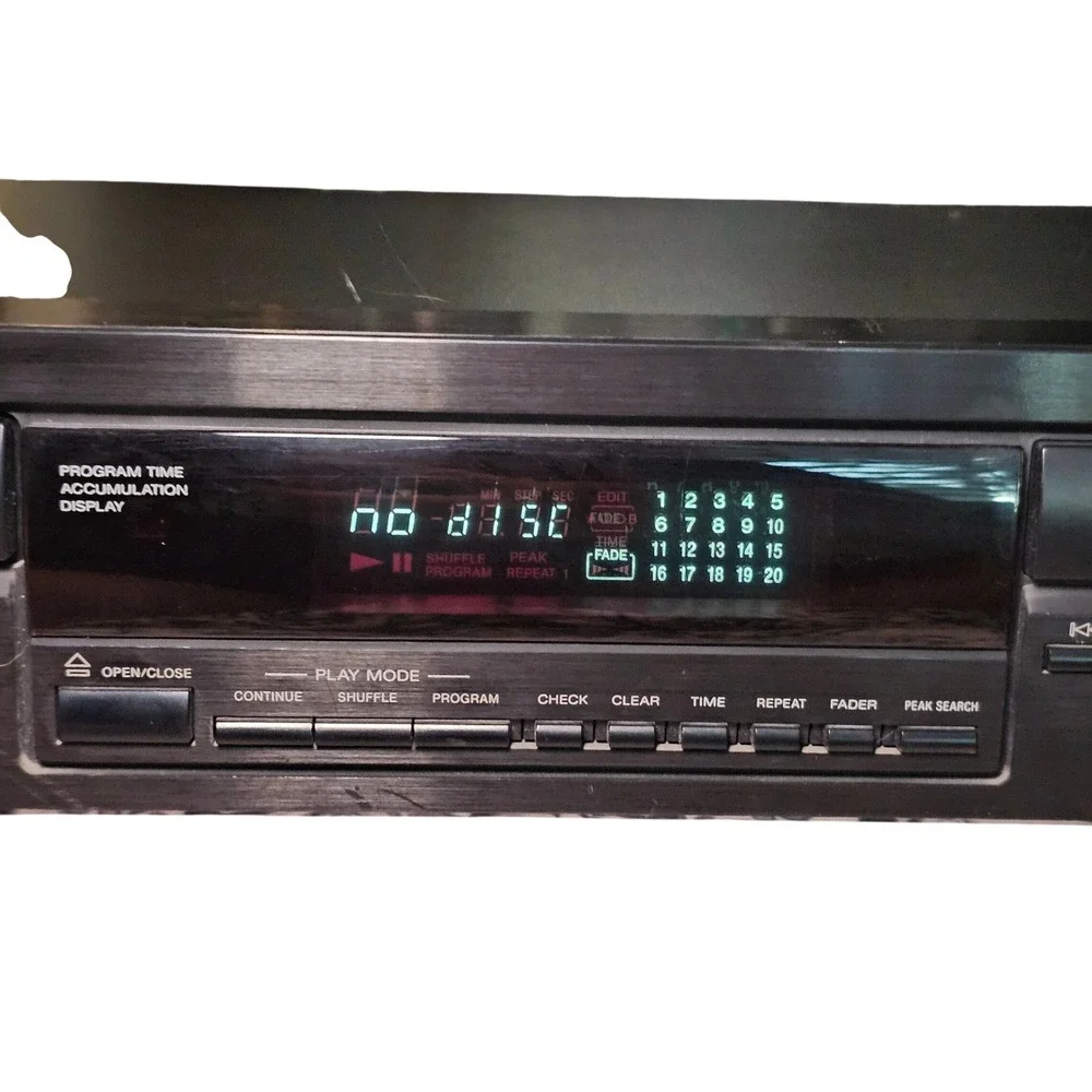 Sony CDP-291 Compact Disc Player Vintage 1990 Hi-Fi Audio Japan No Remote Works